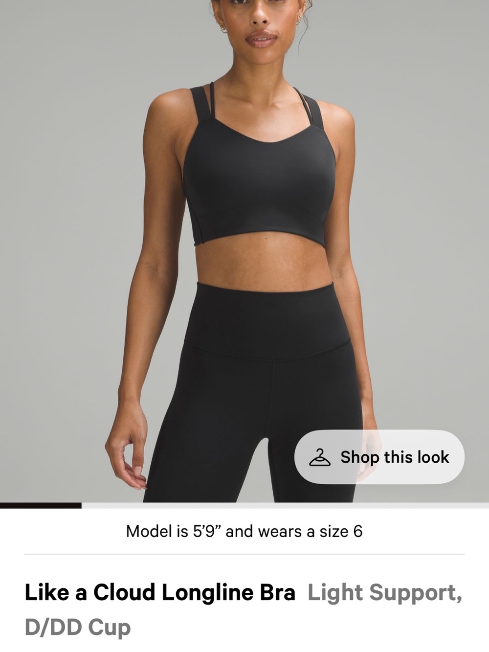 lululemon athletica Like a Cloud Longline Bra - Black